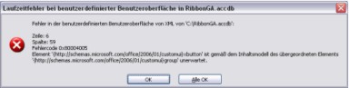 Fehler aus Ribbon XML Datei