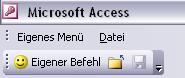Access 2003 Menü und Symbolleiste